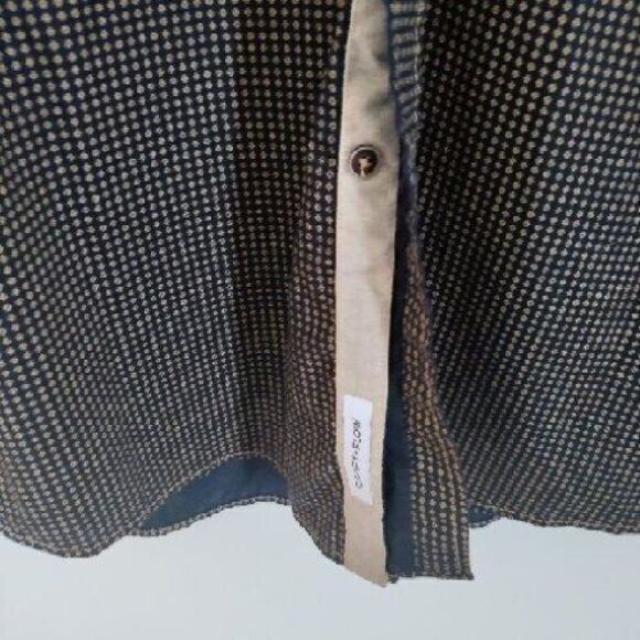 CRAFT + FLOW Men 3X Black/Tan Stretch Comfortable Casual Button Preppy Shirt Y2K - Picture 4 of 5